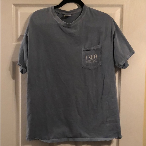 Comfort Colors Tops Gamma Phi Beta Shirt Uga L Poshmark
